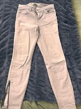 J Brand Gray Skinny Jeans with Branded Waist Label